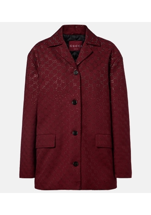 Gucci GG Crystal canvas blazer