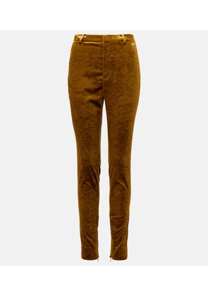 Gucci Velvet tapered pants