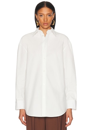 Saint Laurent Button Up Top in Craie - White. Size 34 (also in 38, 40, 36).