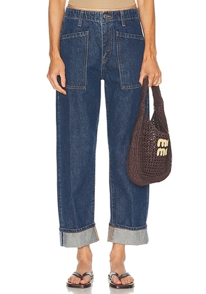 RE/DONE Originals The Bender Straight Jeans in Rustic Indigo - Blue. Size 26 (also in 27, 28, 29, 30, 31, 32).