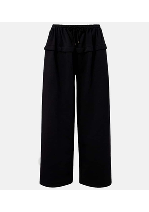 Alaia Wide-leg cotton sweatpants