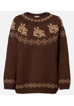 Magda Butrym Fair Isle jacquard wool sweater
