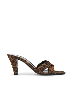 Saint Laurent Jill Sandal in Manto Naturale - Brown. Size 36 (also in 37, 37.5, 36.5, 39, 40, 38.5, 39.5, 41).