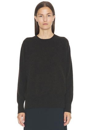 The Row Leilani Sweater in Brown Melange - Brown. Size XL (also in ).