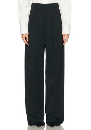 Saint Laurent Straight Leg Trouser in Noir - Black. Size 38 (also in 40).