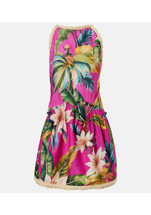 Farm Rio Tropicalia printed cotton minidress