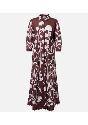 Juliet Dunn Printed cotton midi dress