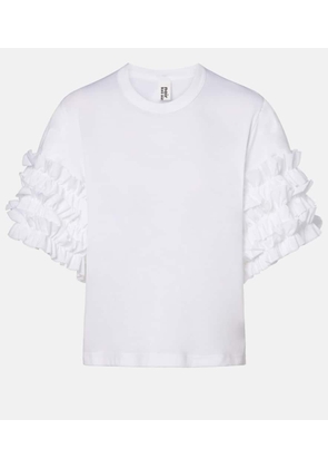 Noir Kei Ninomiya Ruffled cotton T-shirt