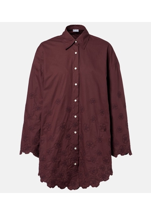 Juliet Dunn Embroidered cotton shirt