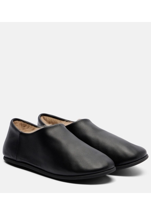 Christen Big Boot leather slip-on shoes