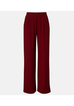 Leset Lauren pleated jersey wide-leg pants