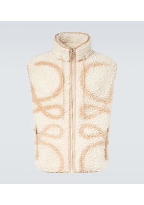 Loewe Anagram fleece jacquard vest