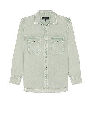 Rag & Bone Denim Shirt in Blue Grey - Grey. Size XL/1X (also in ).