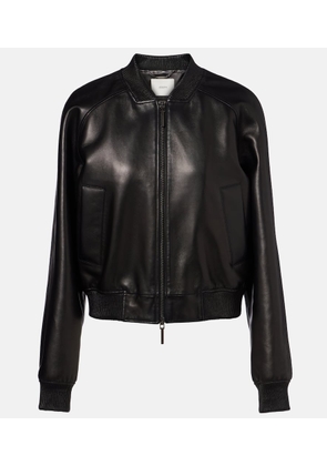Joseph Quinn leather bomber jacket