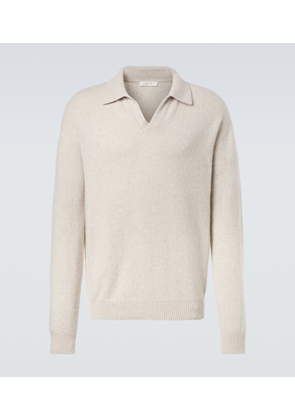 The Row Leach cashmere polo sweater