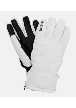 Bogner Dana quilted leather ski gloves