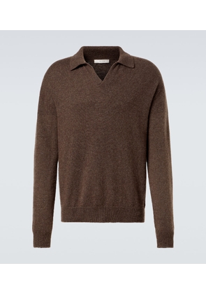 The Row Leach cashmere polo sweater