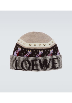 Loewe x Louis Wain wool-blend beanie