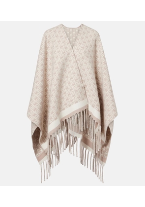 Ferragamo Gancini virgin wool shawl