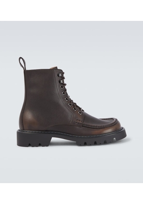 Loewe Sierra leather combat boots