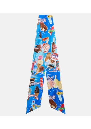 Balenciaga Printed silk scarf