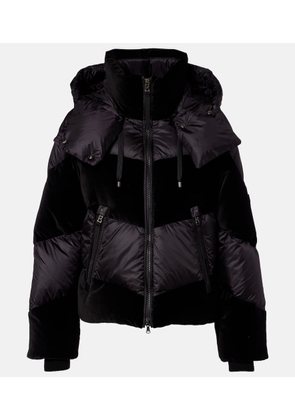 Bogner Cathy velvet-trimmed down jacket