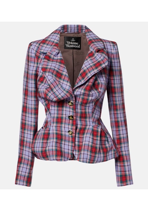 Vivienne Westwood Tartan linen blazer
