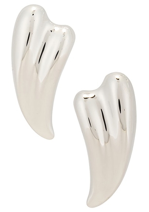 TOM FORD Liza Earrings in Silver - Metallic Silver. Size all.