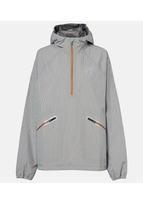 Loewe x On Storm striped half-zip jacket