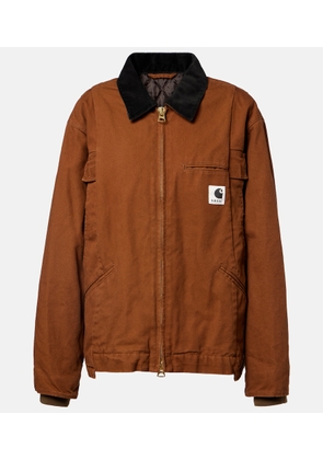 Sacai x Carhartt cotton canvas puffer jacket