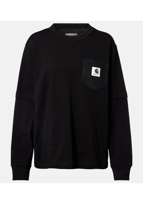 Sacai x Carhartt cotton jersey sweatshirt