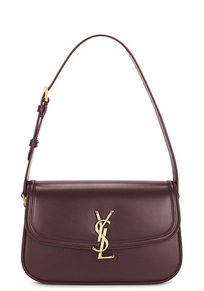 Saint Laurent Small Solferino in Hot Wine - Wine. Size all.