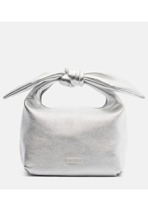 Aquazzura Bow Tie Mini leather top-handle bag