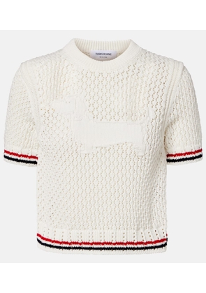 Thom Browne Jacquard cotton sweater
