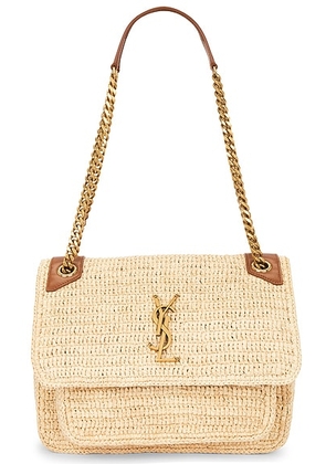 Saint Laurent Medium Niki Chain Bag in Pale Brown & Brick - Brown. Size all.