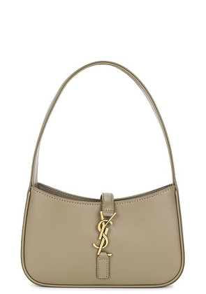 Saint Laurent Mini Le 5 A 7 Hobo Bag in Strong Moss - Sage. Size all.