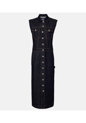 Sportmax Farfalla denim midi dress