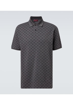 Gucci GG cotton pique jacquard polo shirt