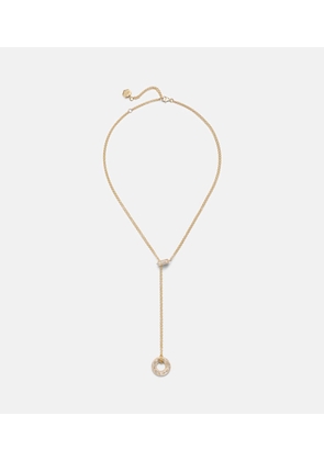 Shay Jewelry Orbit Lariat 18kt gold necklace with diamonds