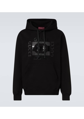 Gucci Logo cotton jersey hoodie