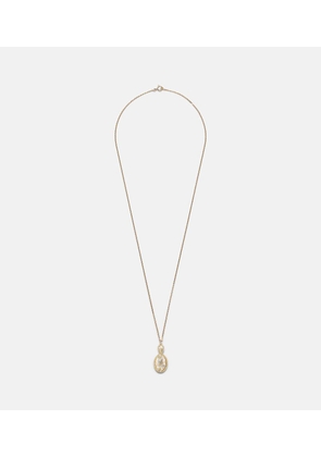 Yvonne Leon Joli Miroir 18kt and 9kt gold pendant necklace with citrines