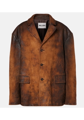Miu Miu Oversized suede jacket