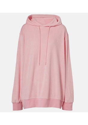 Hunza G Logo cotton terry hoodie