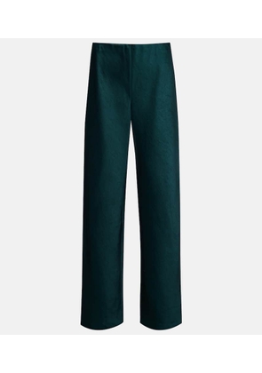 Vince High-rise satin wide-leg pants