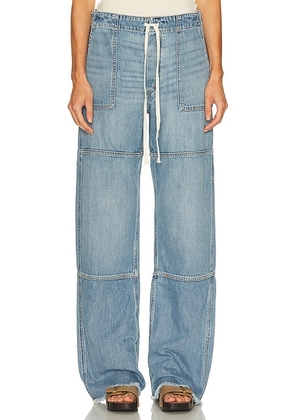 RE/DONE Beach Pant Jeans in Hacienda - Blue. Size 24 (also in 25, 26, 27, 28, 32).