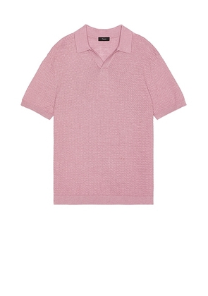 Theory Brenan Polo in Pale Mauve - Pink. Size L (also in ).