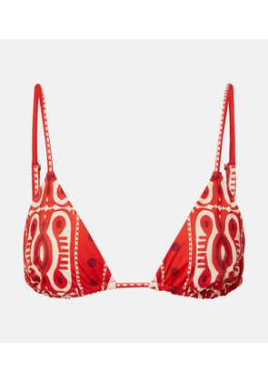 Johanna Ortiz Printed bikini top