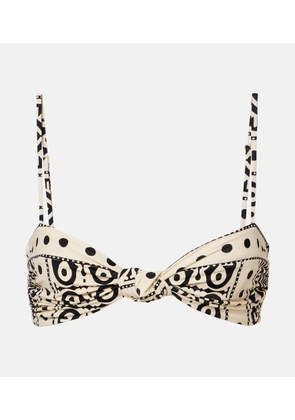 Johanna Ortiz Bandana Marina printed bikini top