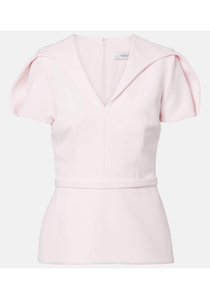 Safiyaa Leighton crepe top