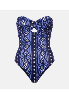 Johanna Ortiz Printed cutout swimsuit